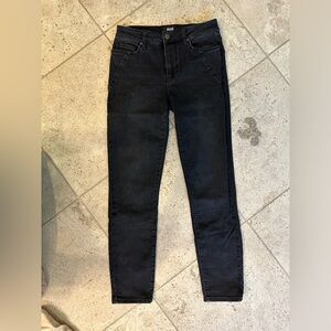 Paige Hoxton Ankle Geo Pockets Black Jeans